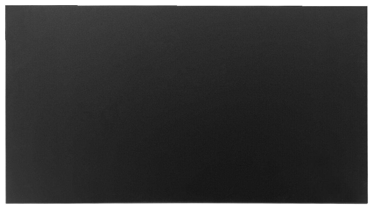 Schwarze Tischplatte aus der Vogelperspektive