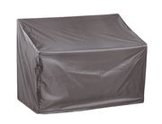 Graue Bankhülle in schräger Perspektive von vorne