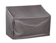 Graue Bankhülle in schräger Perspektive von vorne