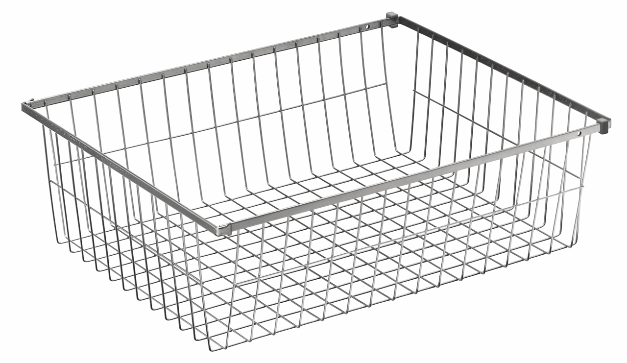 Metall-Wäschekorb in schräger Draufsicht