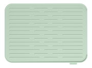 Grüne Silikon Abtropfmatte mit Rillenmuster, Draufsicht