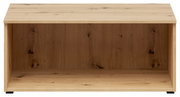 Regalaufsatz aus Holz in Frontansicht mit natürlicher Holzmaserung