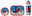 Lunchset Campus Spiderman mit Teller, Brotdose und Trinkflasche, Vorderansicht