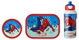 Lunchset Campus Spiderman mit Teller, Brotdose und Trinkflasche, Vorderansicht