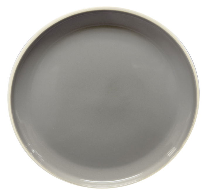 Zurbrüggen Dessertteller Grauer Dessertteller aus der Vogelperspektive