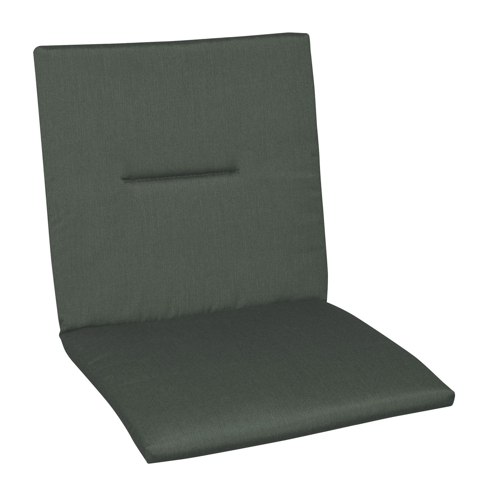 Grüne Hochlehnerauflage in seitlicher Perspektive