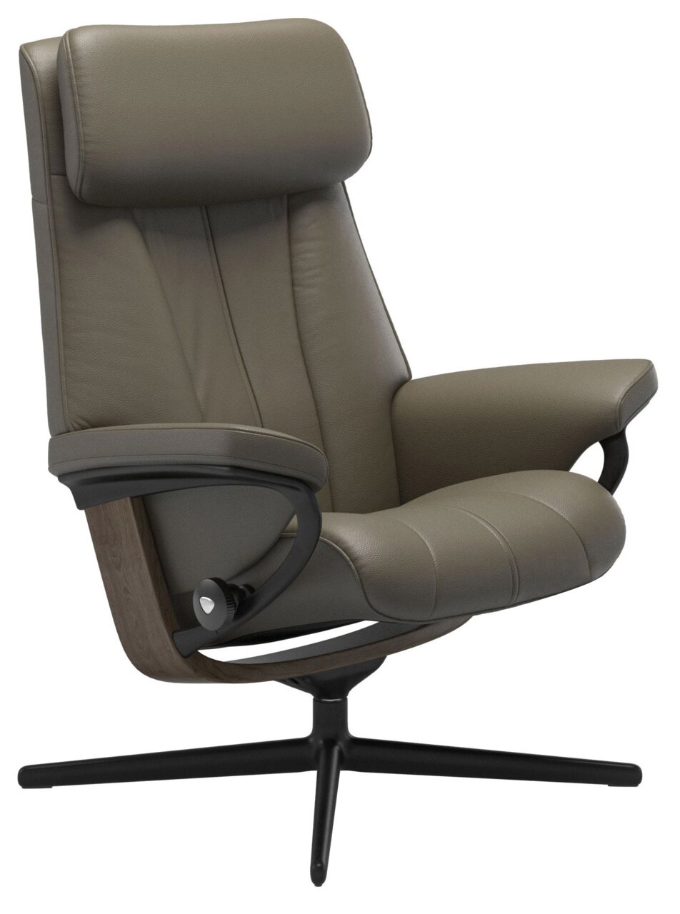 Stressless Einzelsessel PAUL Bequemer Stressless Einzelsessel PAUL in braunem Leder, seitliche Perspektive