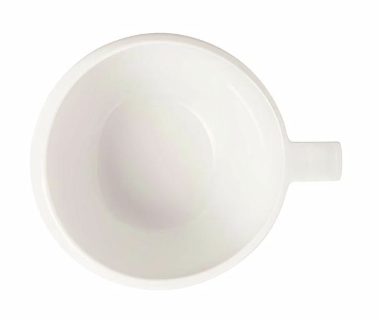 Weiße Kaffeetasse NewMoon 180ml, Ansicht von oben