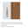 Detailansicht einer Küchenschranktür mit glänzendem Metallgriff in Chromoptik und melaminharzbeschichteter Holzwerkstoffoberfläche in trendstarker Dekorkombination.