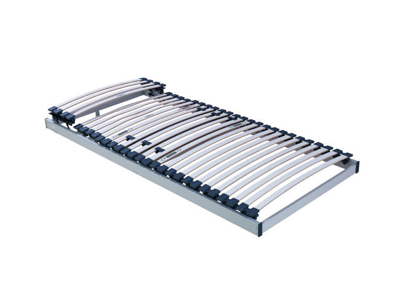 Lattenrostrahmen 90 x 200 cm aus seitlicher Perspektive