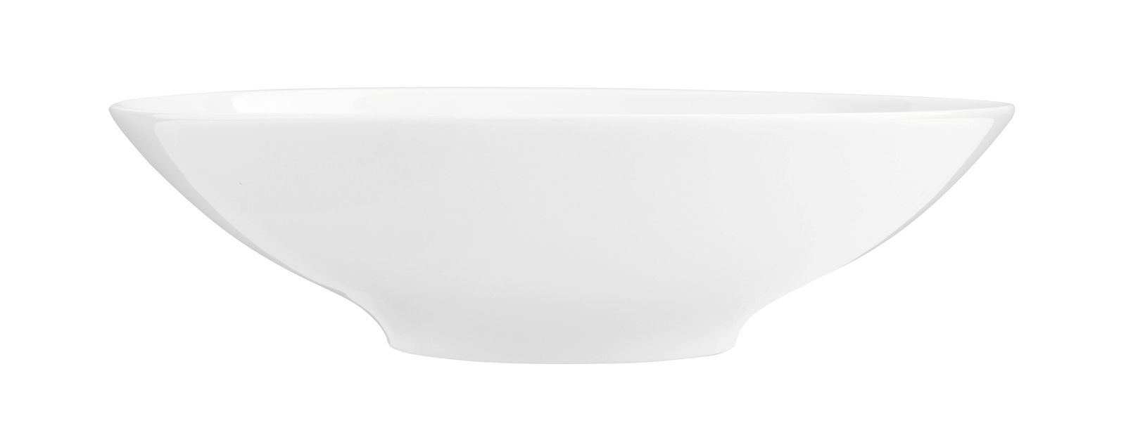 Weißer Suppenteller Life 20cm, seitliche Perspektive