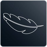 Symbol einer Feder, das Leichtigkeit und Effizienz des Bodenstaubsaugers Expert 6.60 E aus der Vogelperspektive darstellt.