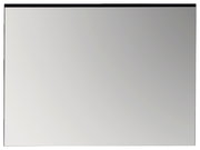 Moderner rechteckiger Spiegel mit schwarzem Rahmen, Frontalansicht