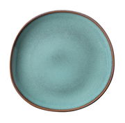 Frühstücksteller Lave 23,5cm in Türkis, Draufsicht
