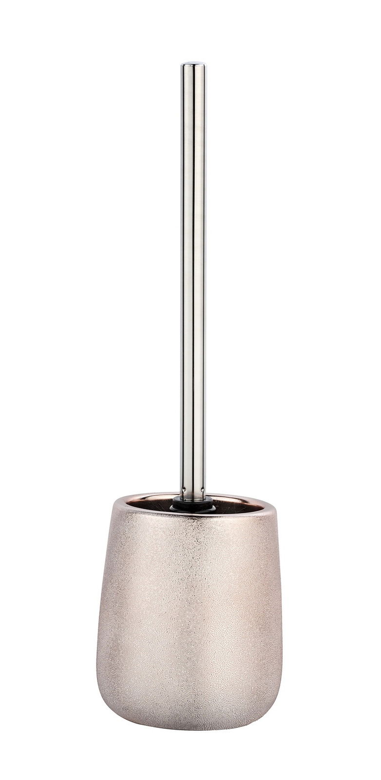 Keramik WC-Garnitur Glimma in rosegoldener Farbe, frontal abgebildet mit einem eleganten, modernen Design.