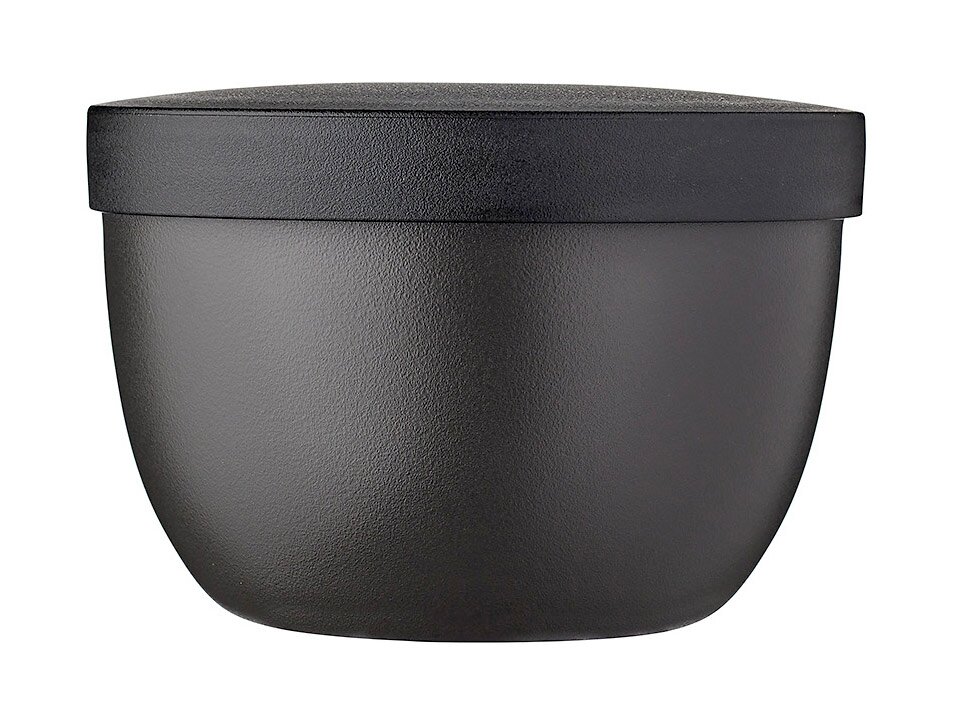 Schwarzer Snackpot Mepal Ellipse, seitliche Ansicht