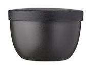 Schwarzer Snackpot Mepal Ellipse, seitliche Ansicht