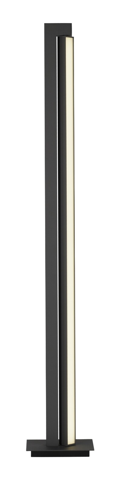 Moderne Stehleuchte PURE-LINES von Paul Neuhaus in schwarzem Design, seitliche Perspektive