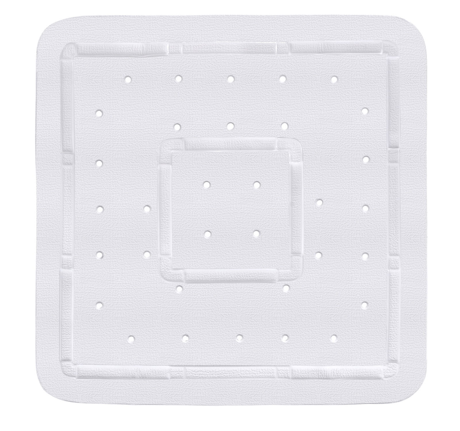 Wenko Duscheinlage FLORIDA Duscheinlage Florida in quadratischer Form mit rutschfester Oberfläche und Löchern, Draufsicht