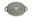 Obere Ansicht eines ovalen Bräters mit der Aufschrift 'La Cocotte Staub' auf dem Deckel.