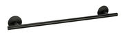 Schwarze Badetuchstange Uno, 60 cm lang, seitliche Perspektive