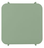 Grüner quadratischer Beistelltisch von oben betrachtet