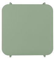 Grüner quadratischer Beistelltisch von oben betrachtet