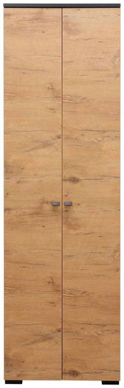Garderobenschrank aus Holz mit zwei Türen, Frontalansicht