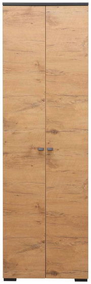 Garderobenschrank aus Holz mit zwei Türen, Frontalansicht