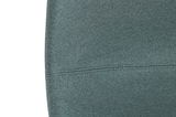 Nahaufnahme des Stoffbezugs eines Home Office Drehstuhls in grüner Farbe, Detailansicht der Textur.