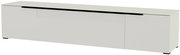 XL TV-Lowboard in weißer Farbe, seitliche Perspektive