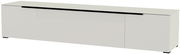 XL TV-Lowboard in weißer Farbe, seitliche Perspektive