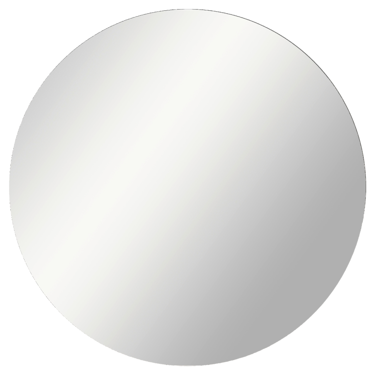 Runder Spiegel in Frontalansicht