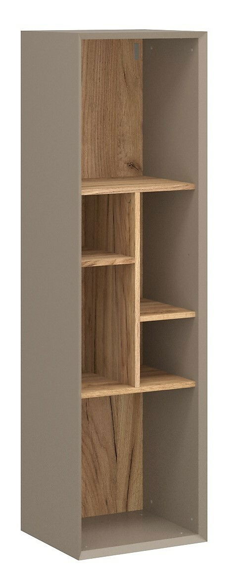 MID.YOU Hängeregal Calvi Hängeregal mit mehreren Fächern aus Holz, seitliche Perspektive