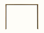 Holzrahmen in Frontalansicht, geeignet für Passepartout