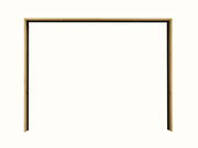 Holzrahmen in Frontalansicht, geeignet für Passepartout