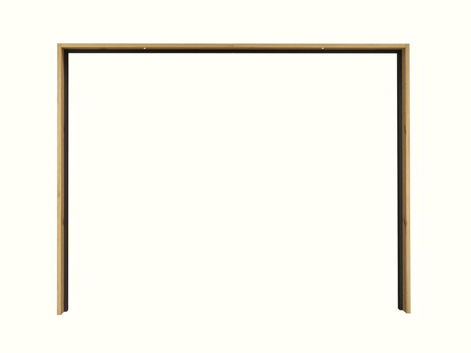 Holzrahmen in Frontalansicht, geeignet für Passepartout
