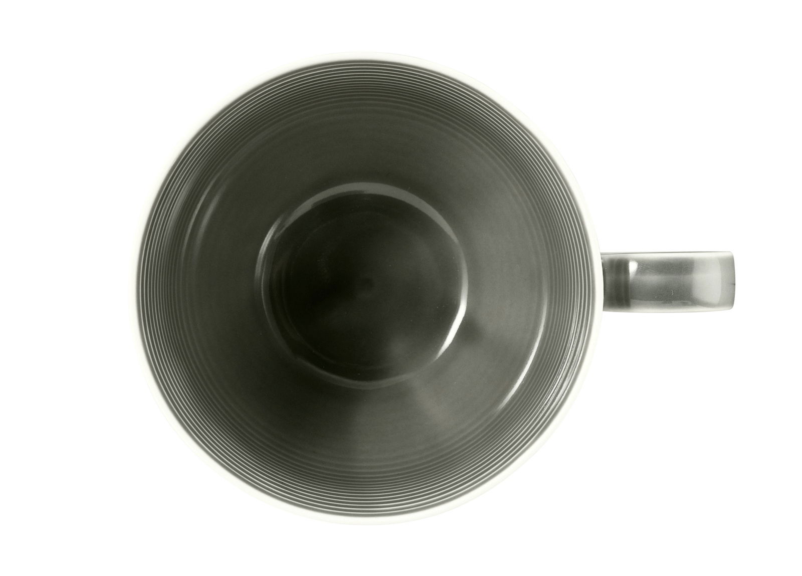 Milchkaffeetasse 0,35l mit Rel, Ansicht von oben