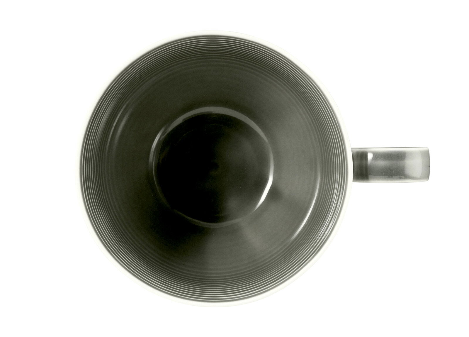 Milchkaffeetasse 0,35l mit Rel, Ansicht von oben