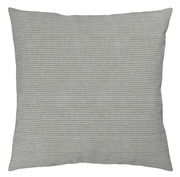 Kissenbezug mit grauem Streifenmuster, Vorderansicht
