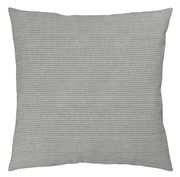 Kissenbezug mit grauem Streifenmuster, Vorderansicht