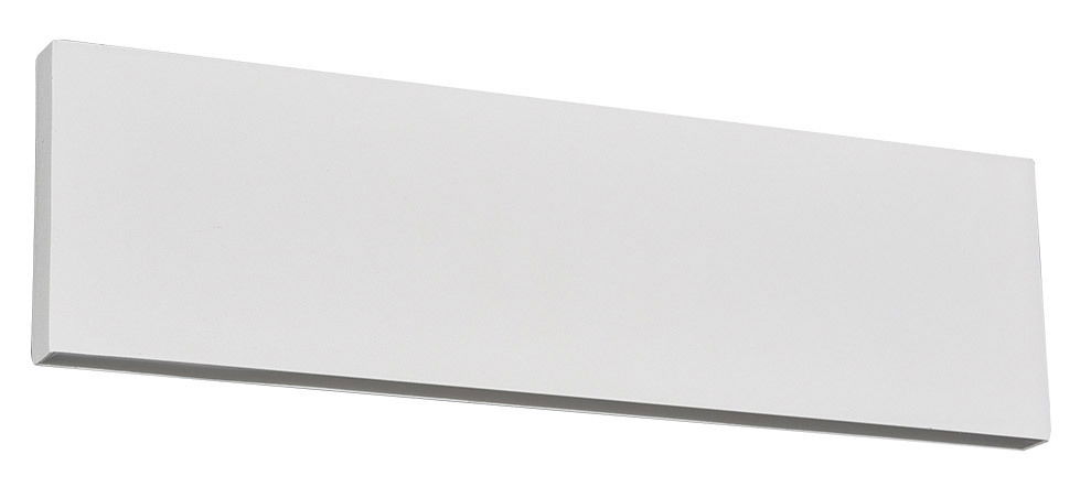 Moderne Wandleuchte Concha in rechteckiger Form, seitliche Perspektive