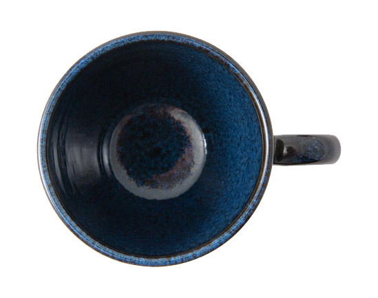 Blauer Kaffeebecher Lave 340ml, Ansicht von oben