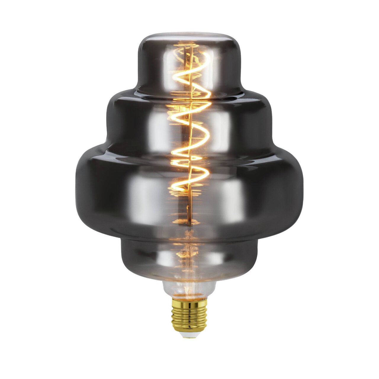 Eglo Leuchten Lamp Glühbirne mit spiralförmigem Leuchtfaden, seitliche Perspektive