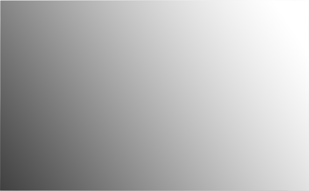 Rechteckiger Spiegel mit glatter Oberfläche, seitliche Perspektive