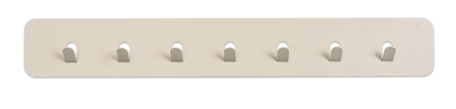 Garderobenleiste mit sechs Haken, frontal betrachtet