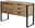 Jahnke Sideboard LOOP Modernes Sideboard aus Holz mit drei Schubladen und einer Tür, Metallbeine, Perspektive von vorne rechts