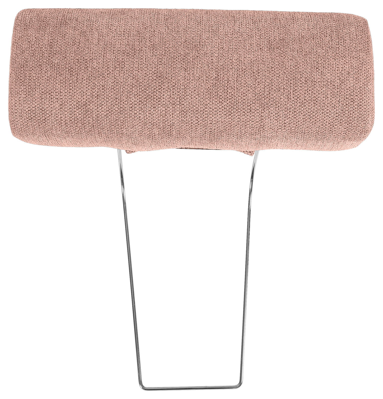 Hom´in Kopfstütze MAURIS Kopfstütze in rosa Stoff mit Metallgestell, Frontalansicht