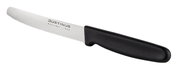 Brötchenmesser FineCut 11cm mit schwarzem Griff, seitliche Ansicht