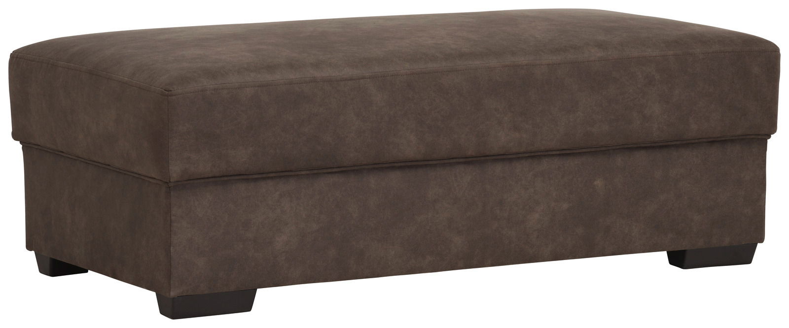 Osca Hocker MODESTO Brauner Hocker in rechteckiger Form, seitliche Perspektive